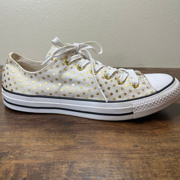 Converse Shoes - Converse Chuck Taylor All Star Sneakers 8 Mens 10 Womens Metallic Dot Low Top